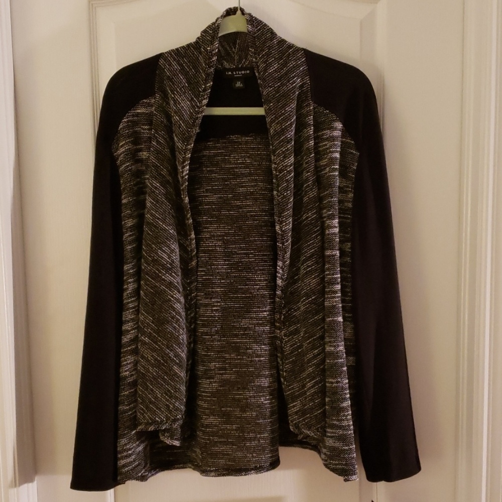 I.N. Studio Woman black blazer jacket Plus 2X